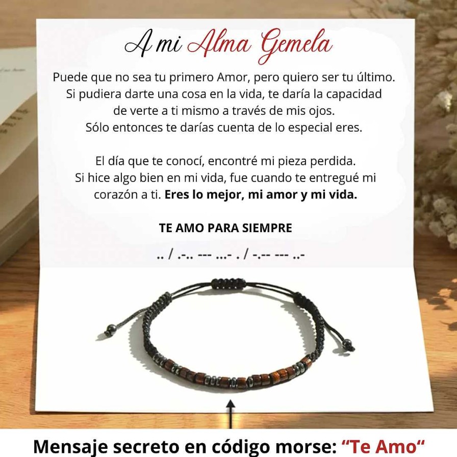 Pulseras Joyas Rodriguez | Pulsera Morse - A Mi Alma Gemela