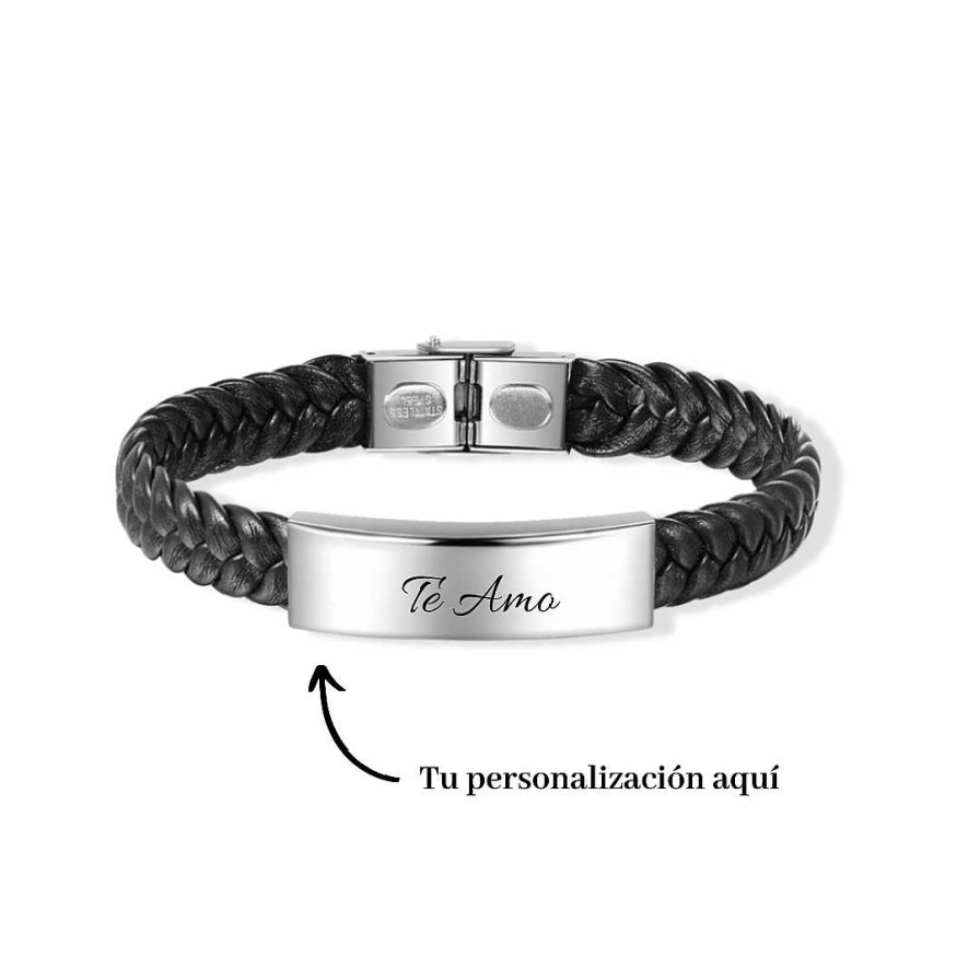 Para Hombre Joyas Rodriguez | Pulsera Personalizable- Para Hombre