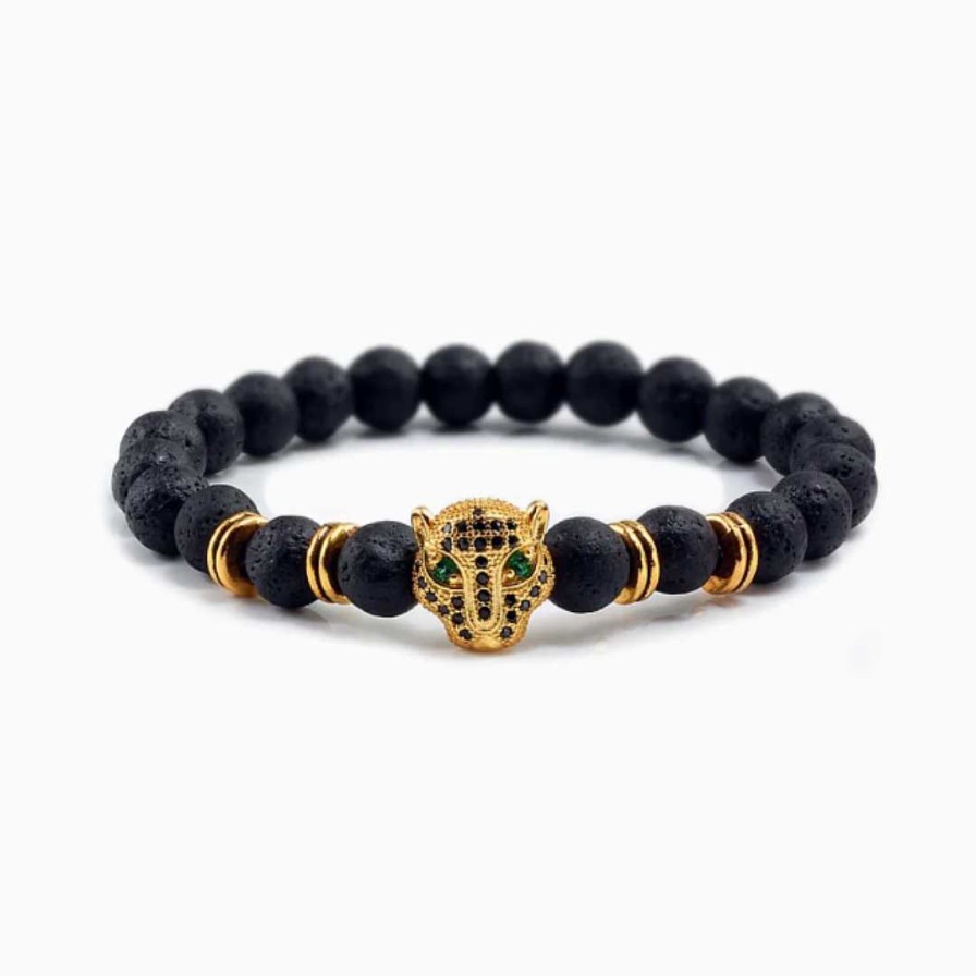 Para Hombre Joyas Rodriguez | Pulsera Leopard-Talla Ajustable