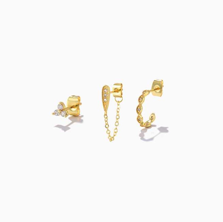 Pendientes Joyas Rodriguez | Kit Gold Princess - Plata De Ley 925