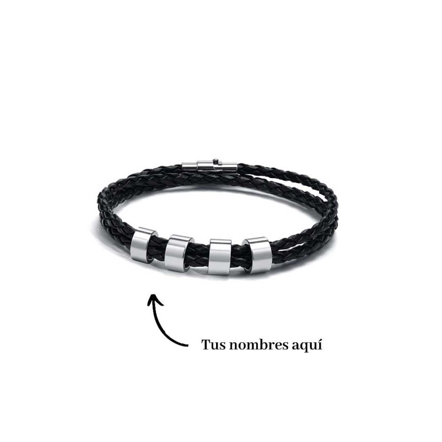 Para Hombre Joyas Rodriguez | Pulsera Family - Personalizada Con Nombres