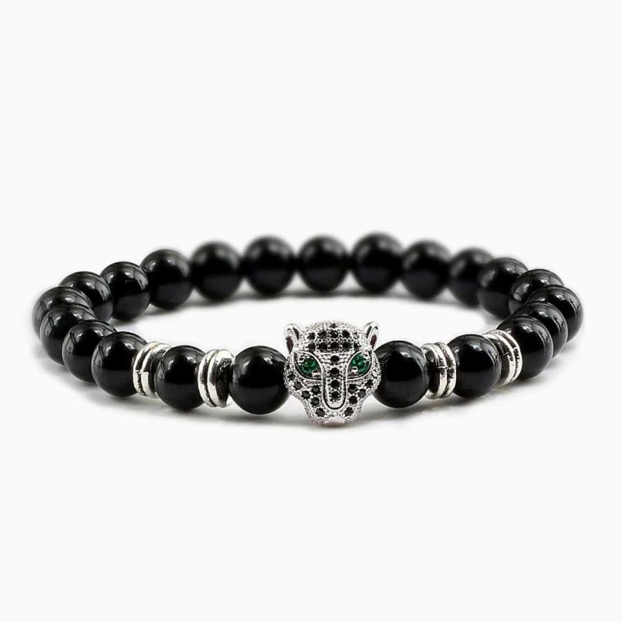 Para Hombre Joyas Rodriguez | Pulsera Leopard-Talla Ajustable