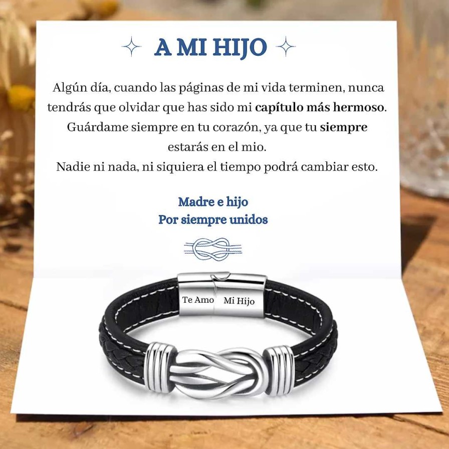 Para Hombre Joyas Rodriguez | Pulsera Nudo Eterno - A Mi Hijo