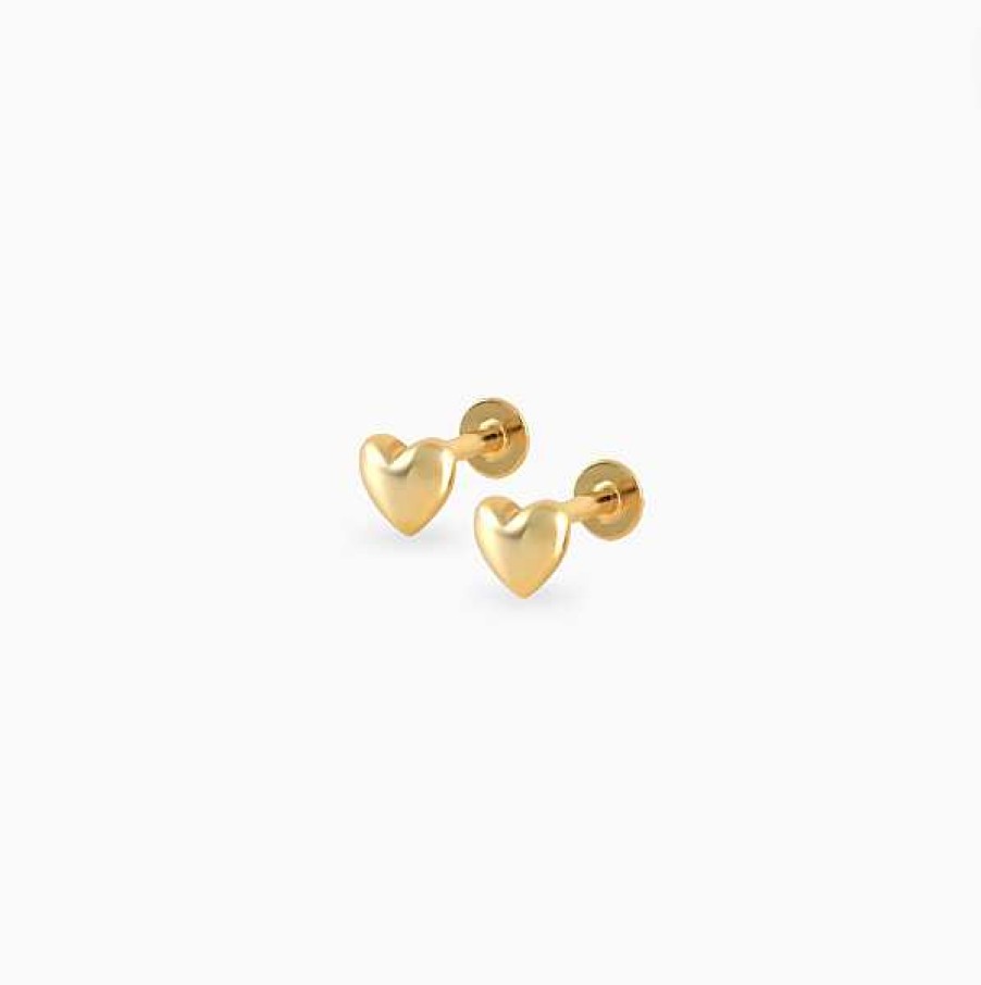 Pendientes Joyas Rodriguez | Pendientes Coraz N Minimal - Plata De Ley 925